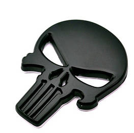 3D-емблема череп  Карач чорний
