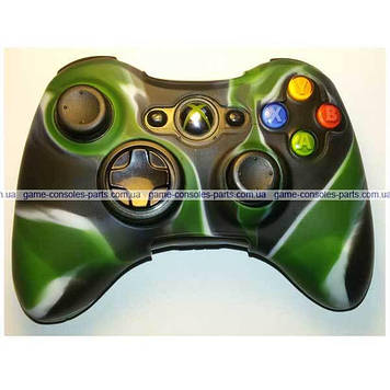 Силіконовий чохол для джойстика Xbox 360 (камуфляж) (Green-black)