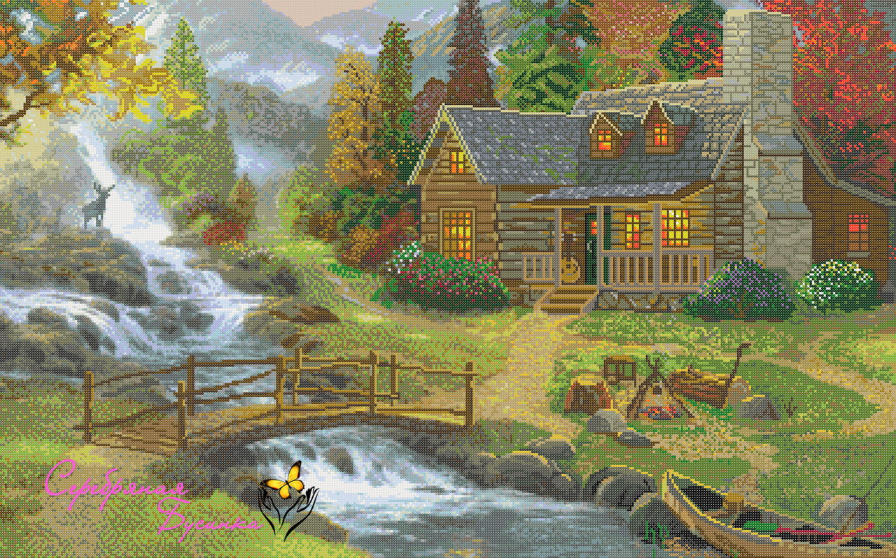 Схема для бісеру Мисливський будинок, фото 1