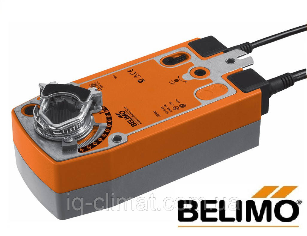 SF24A-S2 Привід Belimo зі зворотною пружиною та додатковим контактом для повітряної заслінки 4 м²