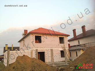 Монтаж керамической черепицы Tejas Borja  TB12 Red. 