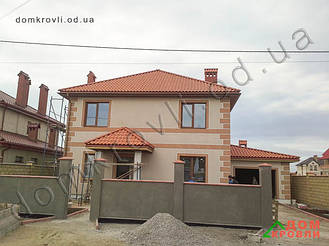 Монтаж керамической черепицы Tejas Borja  TB12 Red. 