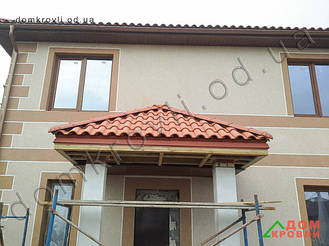 Монтаж керамической черепицы Tejas Borja  TB12 Red. 
