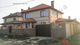 Монтаж керамической черепицы Tejas Borja  TB12 Red. 