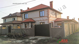 Монтаж керамической черепицы Tejas Borja  TB12 Red. 