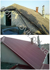 Монтаж кровли из кровельного профнастила ПК 20