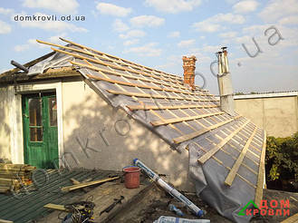Монтаж кровли из кровельного профнастила ПК 20