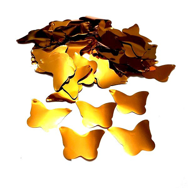 Конфеті метелика золоті. Вага: 250 г.