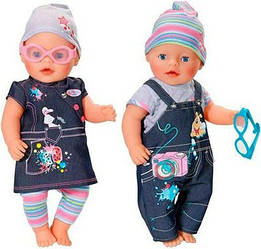 Джинсовий одяг для ляльки Baby born Deluxe Jeans Collection Zapf Creation 822210