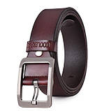 Ремінь чоловічий шкіряний COOLERFIRE модель 3 (коричневий), фото 2