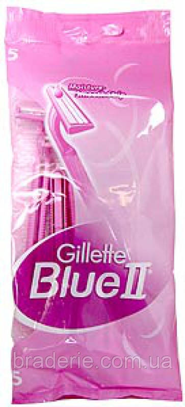 Жіночий одноразовий верстат Gillette Blue 2. В пачці 5 шт.