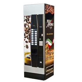Брендована наклейка на кавовий автомат, Nero Aroma