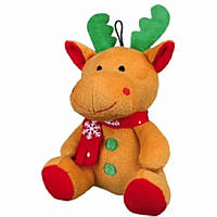 Іграшка плюшева лось, мишка, санта клаус 20 см, trixie 92442