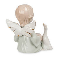 Порцелянова фігурка Ангелочок з гусем (Pavone) JP-14/3, фото 2