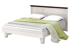 Ліжко (кровать) в спальню з ДСП/МДФ 160 (без вкладу) сосна норвежська/дуб шоколадний Лавенда ВМВ Холдінг