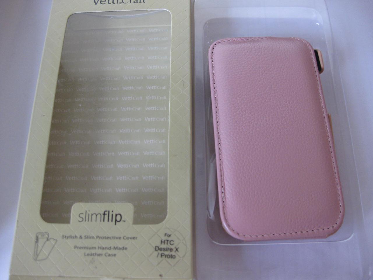 Чохол Vetti Craft Slim HTC Desire X Normal S-Pink