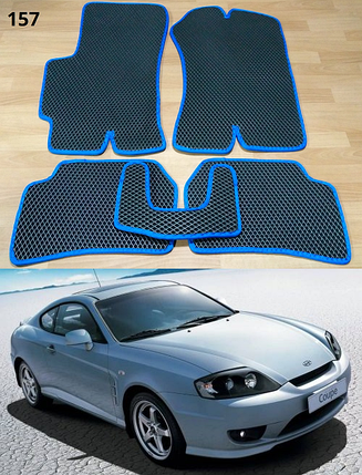 Килимки ЄВА в салон Hyundai Coupe '02-09, фото 2