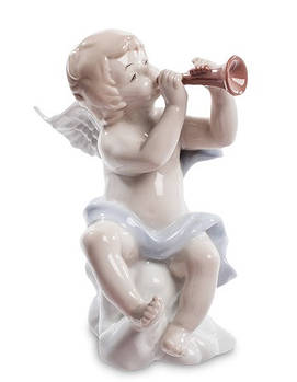 Порцелянова фігурка "Ангелочок-музикант" (Pavone) JP-16/5