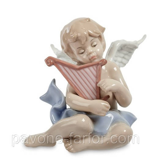Порцелянова фігурка "Ангелочок-музикант" (Pavone) JP-16/7, фото 1