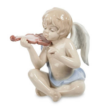Порцелянова фігурка "Ангелочок-музикант" (Pavone) JP-16/ 8