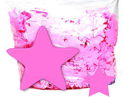 Конфеті зірочки рожеві. Вага: 50 г.