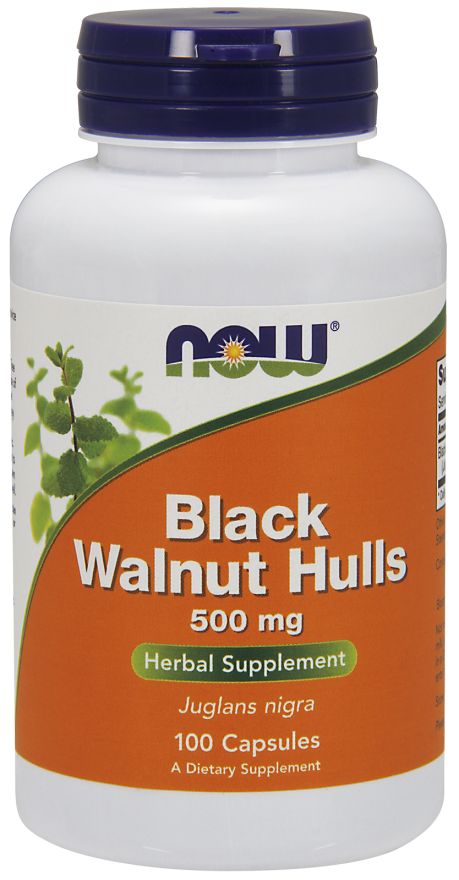 Антипаразитное засіб - Чорний горіх (шкірка) / NOW - Black Walnut Hulls 500mg (100 caps)