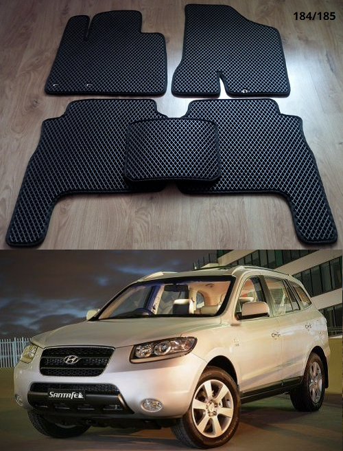 Килимки ЕВА в салон Hyundai Santa Fe '06-10 CM