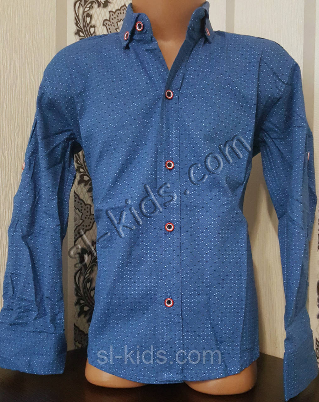 Стильна стрейчева сорочка для хлопчика 116-152 см (опт) (П04) (пр. Туреччина)