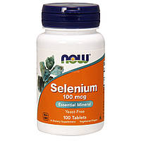 Selenium 100 мкг NOW , 100 таблеток