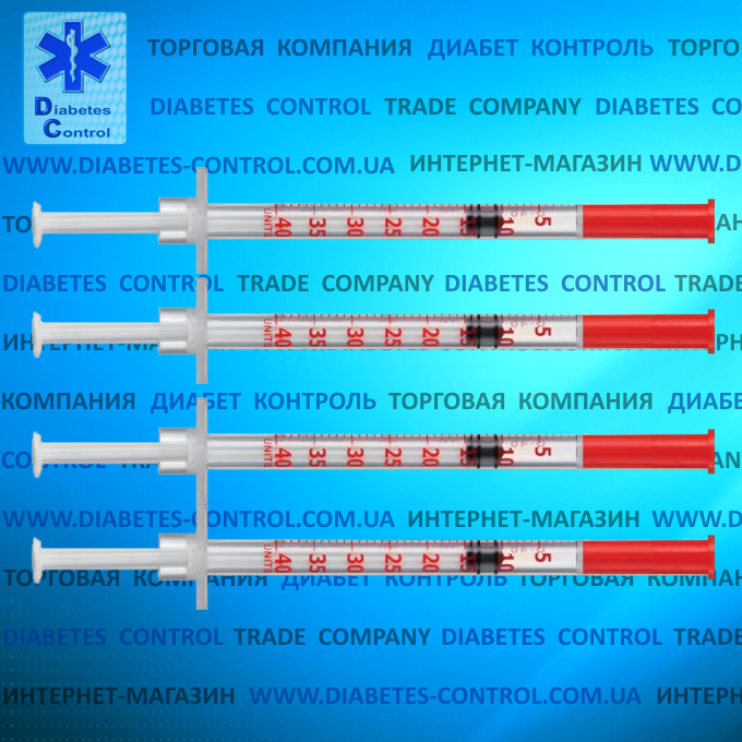 Інсуліновий Шприц Vogt U-40, 1 мл, 30G, 1 шт.