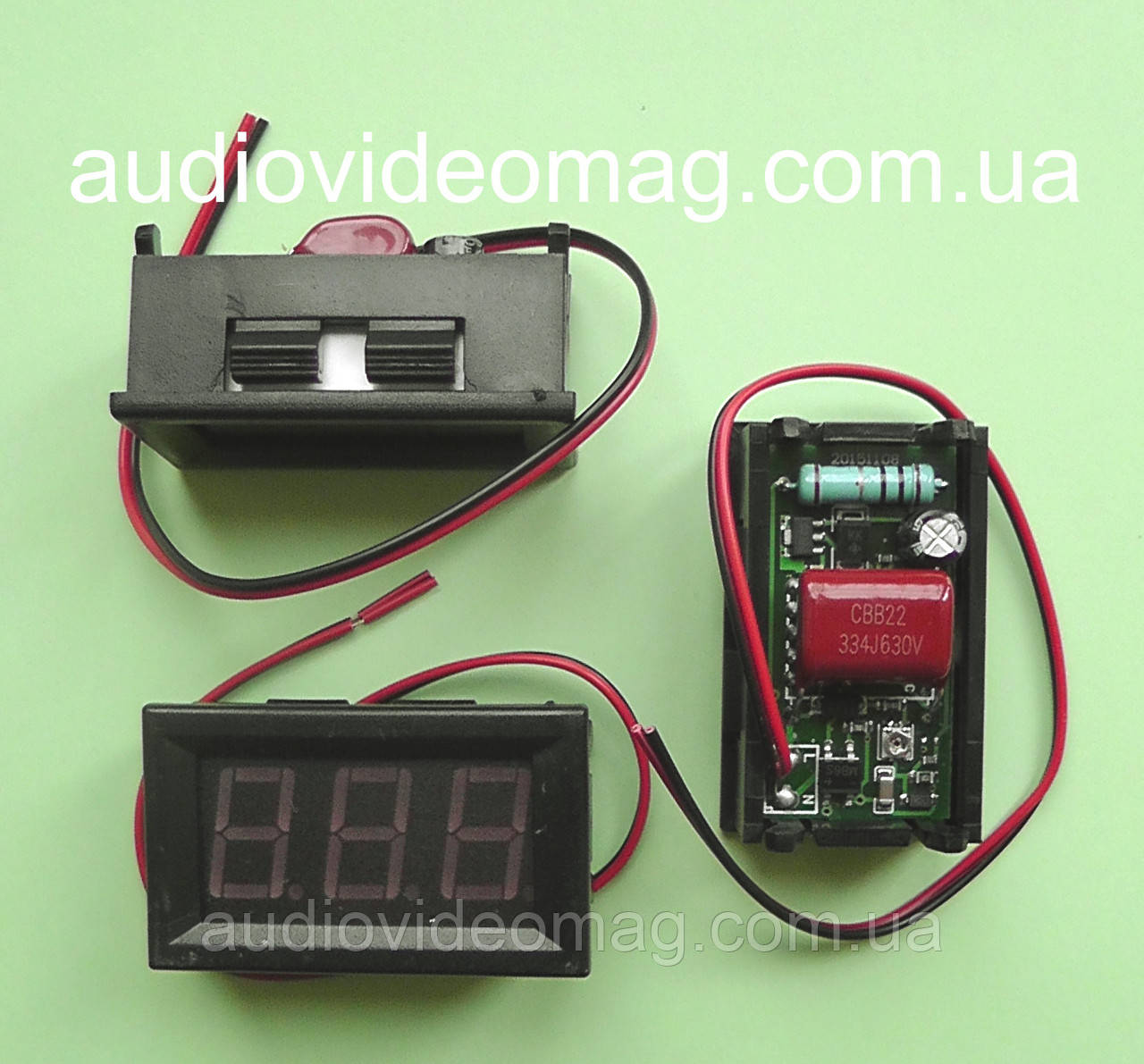 Вольтметр АС 70-500V для переменного тока, цвет цифр - красный, цена ...