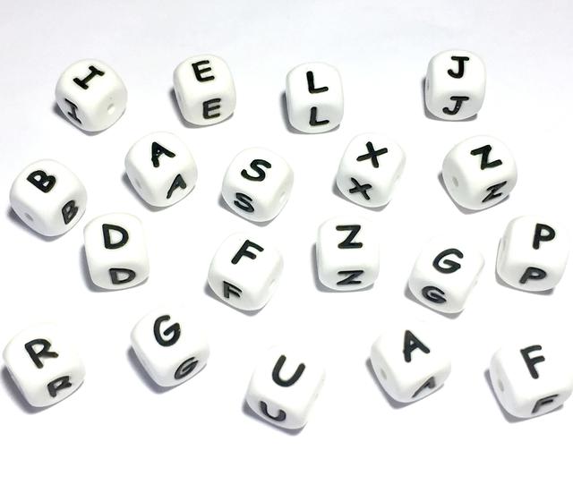 силіконові намистини з буквами букви купити україна