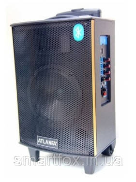 Портативна колонка Bluetooth у вигляді валізи AT-Q13 з USB+SD+FM+AUX+мікрофон+акум. 12V (49х18х23 з, фото 1