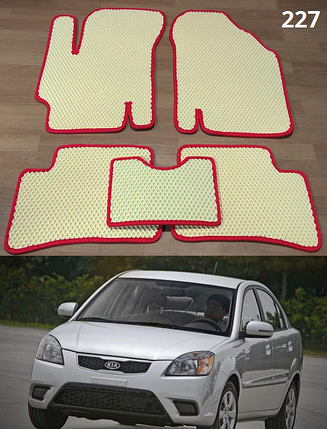 Килимки ЕВА в салон Kia Rio '05-11, фото 2