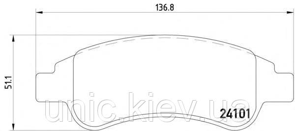 Колодки гальмівні передні Textar T2410101