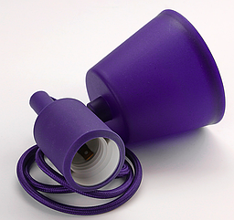 Підвісний світильник Е27 бузковий 1 м