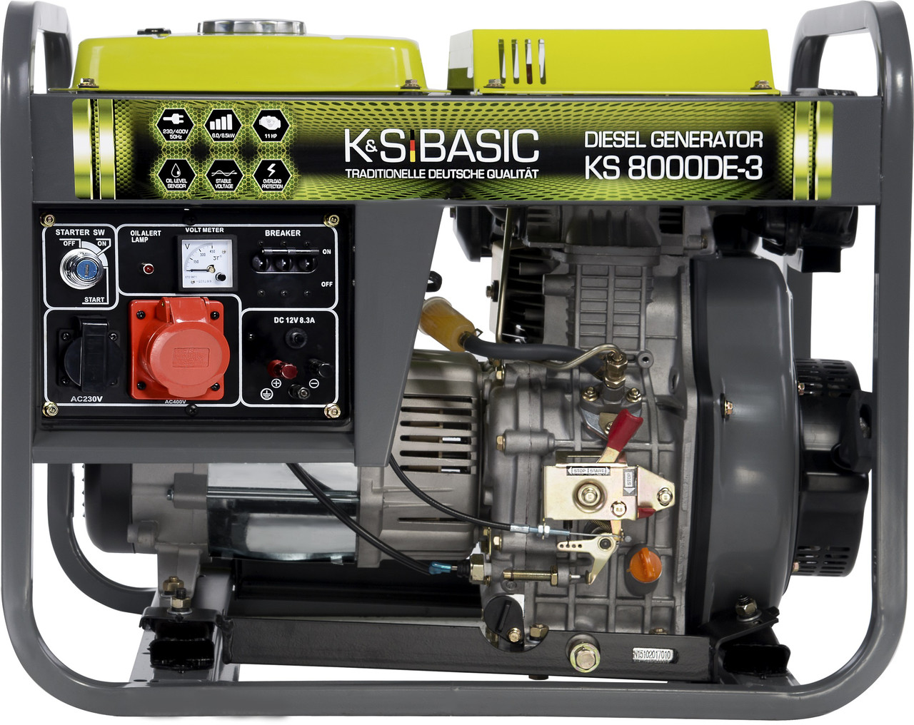 Генератор дизельний K&S Basic KS 8000DE-3 (6,5 кВт), фото 1