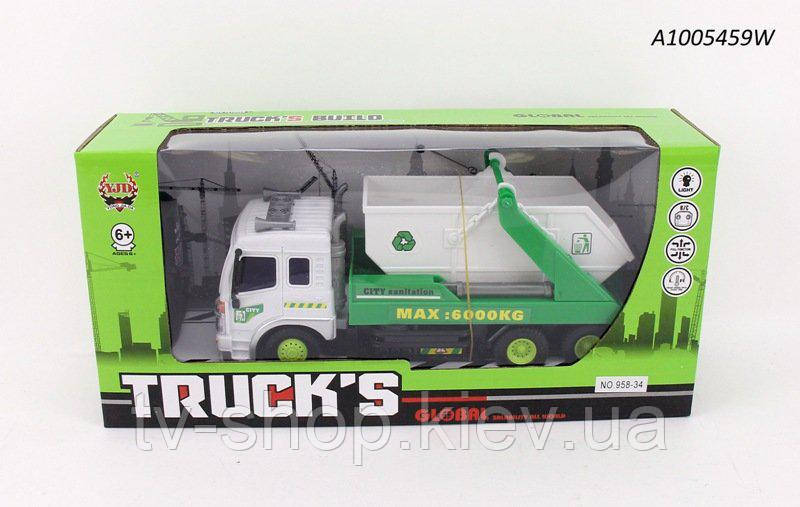 Самоскид на радіокеруванні, світло, 34,0*10,0*16,0 см, фото 1