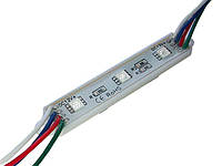 Світлодіодний модуль №101/5 МТК-5054-3Led-RGB-0,72W-12V SMD5054 IP65 RGB