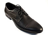 Туфлі дербі шкіряні чоловічі класичні чорні Rosso Avangard Lord Derby Black, фото 5