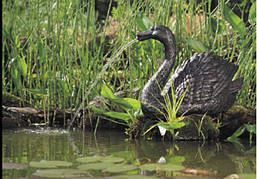 Фонтан-декор для ставка "Лебідь"