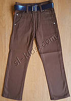Штани, джинси для хлопчика 11-15 років (розн) (коричневі) пр.Туреччина