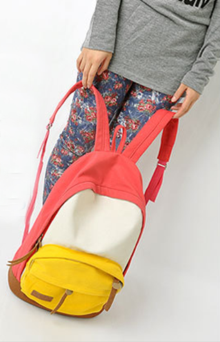 Рюкзак жіночий різнобарвний рожевий, фото 1