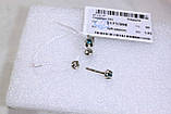Сережки Гвоздики срібло 925 проба АРТ2171 Блакитний, фото 4
