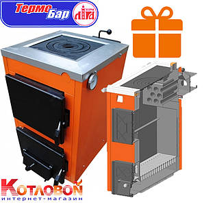Твердопаливний котел із плитою ТермоБар АКТВ