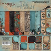 Набір двостороннього паперу 20х20 см Time to Dream (eng.)
