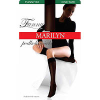 Женские гольфы MARILYN FUNNY 50ден универсальный табачный