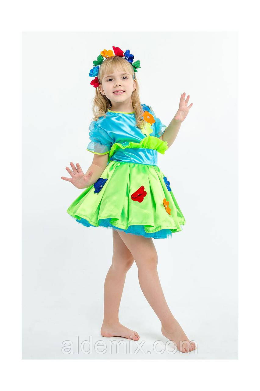 Дитячий карнавальний костюм "Букет квітів" для дівчинки, фото 1