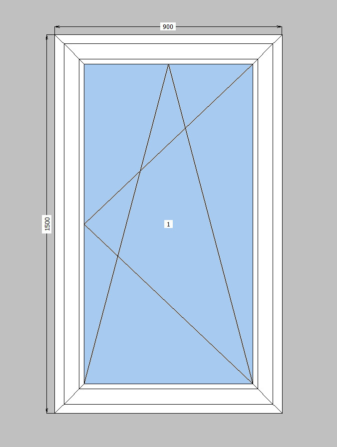 Одностворчатое окно Rehau-70 с однокамерным стеклопакет,пластиковые окна Рехау-70 - фото 1 - id-p654742279