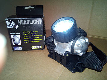 Ліхтар налобний Bailong BL-050 (9LED, 2 режими, 3xAAA), фото 2